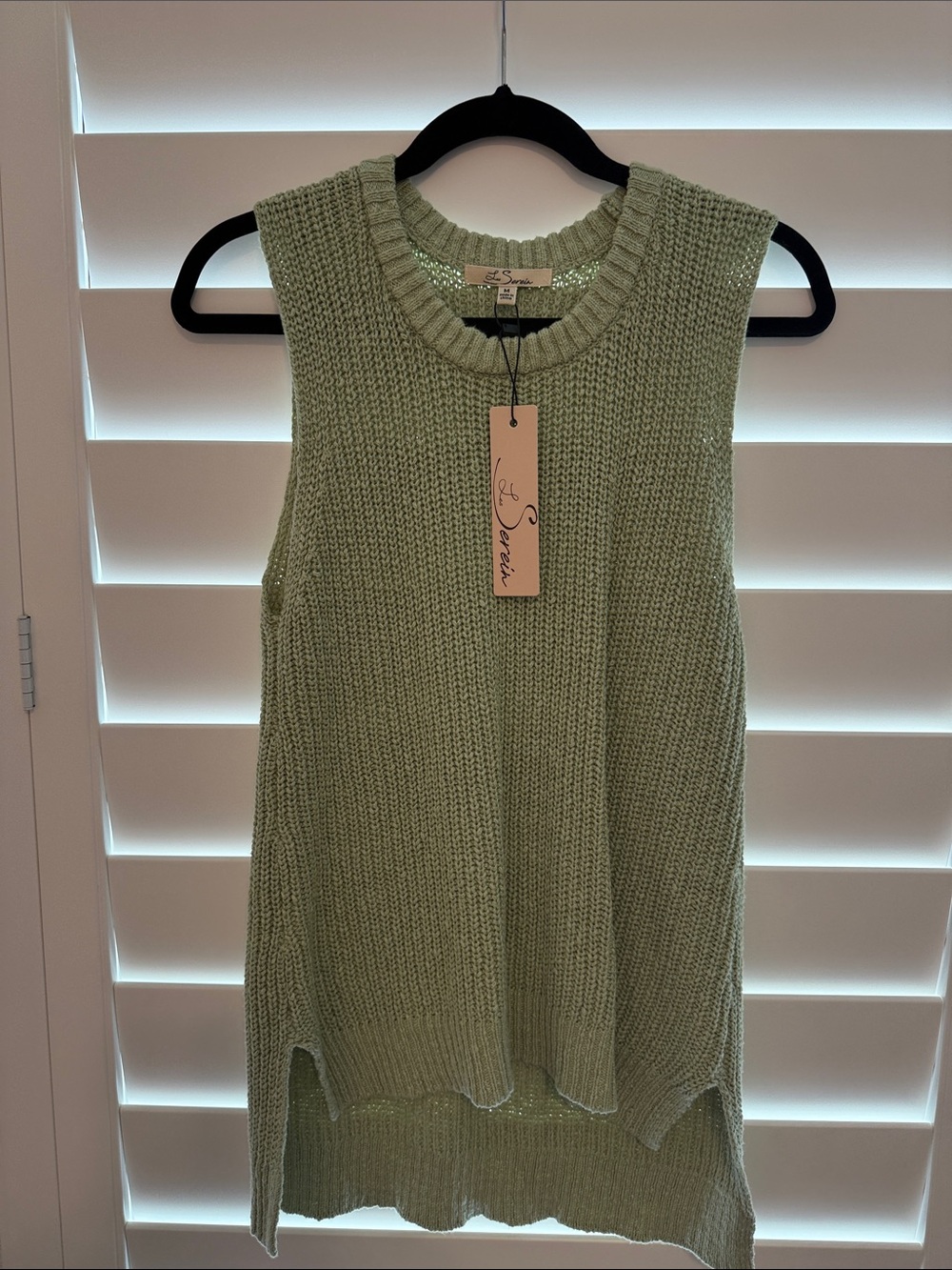 L.S. Travel Knit Sleeveless Tank - Sage Green